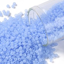 Honeyhandy TOHO Round Seed Beads, Japanese Seed Beads, Frosted, (146F) Ceylon Frost Glacier, 11/0, 2.2mm, Hole: 0.8mm, about 1110pcs/10g