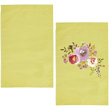 GORGECRAFT 2 Pieces Yellow Blank Garden Flags,Solid Garden Flag for DIY Yard Flags for Patio Garden Yard Outdoor Home Decorations