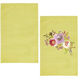 GORGECRAFT 2 Pieces Yellow Blank Garden Flags,Solid Garden Flag for DIY Yard Flags for Patio Garden Yard Outdoor Home Decorations