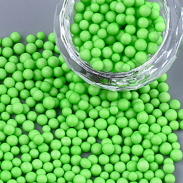 Honeyhandy Small Craft Foam Balls, Round, for DIY Wedding Holiday Crafts Making, Lime Green, 2.5~3.5mm