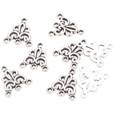 Arricraft 500pcs Alloy Chandelier Components Tibetan Style Links Antique Silver Charm Links for Bracelet Necklace Jewelry Making