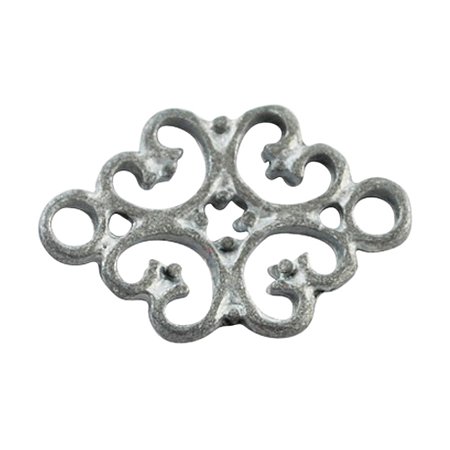 NBEADS 1000pcs Tibetan Style Connectors, Lead Free and Cadmium Free & Nickel Free, Flower, Antique Silver Color, Size: about 18mm long, 13mm wide, 1mm thick, hole: 2mm