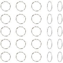 Pandahall Elite 500pcs Alloy Linking Rings Antique Silver Circle Frames Tibetan Style Circle Pendant for Necklace Dangle Earring Making