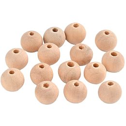 Pandahall Elite 900pcs 12mm Natural Round Wooden Beads Unfinished Wooden Loose Beads Wooden Spacer Beads for Crafts DIY and Jewelry Making