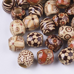 Vicenpal 150 Pieces Wood Beads for Crafts Wooden Beads for Jewelry Making  Round Colored Bead for Bracelet Ghost Beads Farmhouse Spacer Beads with