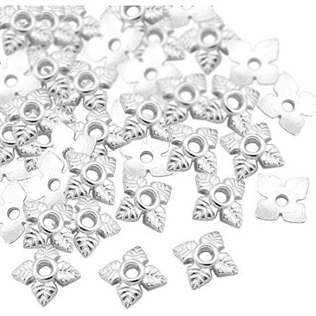 ARRICRAFT 1000pcs Silver Beads Caps Flower Cone Ends Caps 6mm for DIY Crafting Earring Bracelet Jewelry Making