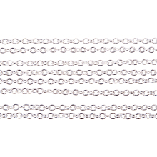 PandaHall Elite 5 Yard Nickel Free Color-Keeping Brass Cross Chains Size 2x1.5x0.5mm Silver 16 Feet Jewelry Making Chain