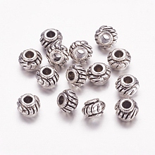 PandaHall Elite 1000pcs Spacer Beads, Tibetan Craft Beads Metal Alloy Jewelry Beads Flat Round Small Loose Beads for Bracelet Necklace Earring Jewelry Making Supplies