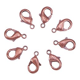 NBEADS Curved Lobster Clasps-200pcs Brass Lobster Claw Clasps Jewelry Making Findings 8x15mm