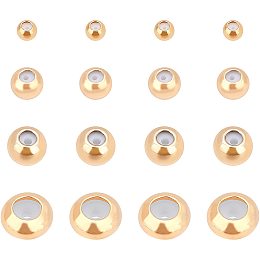 BENECREAT 60PCS Mixed Size 18K Gold Plated Flower Bead Caps Tibetan Style  Flower Bead End Caps Spacers for Jewelry Making Mixed Shape