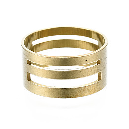 Honeyhandy Brass Rings, Assistant Tool, for Buckling, Open and Close Jump Ring, Nickel Free, Raw(Unplated), 18x9mm