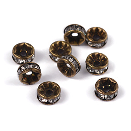 30pc 7mm Wavy Disc Spacer Beads, Antique Gold - Bead Box Bargains