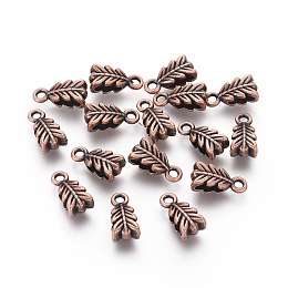 Arricraft Tibetan Style Pendant Bails, Lead Free, Nickel Free and cadmium free, Red Copper, 14mm long, 6.5mm wide, 4.5mm thick, hole: 2mm