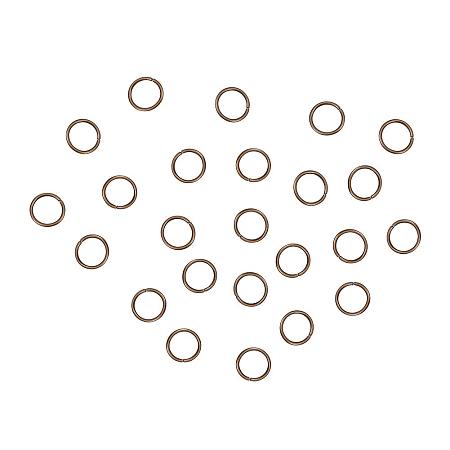 NBEADS 1000g Iron Jump Rings, Close but Unsoldered, Cadmium Free & Nickel Free & Lead Free, Antique Bronze Color, About 6600pcs/1000g, 1.0mm Thick, 10mm in Diameter; About 8mm Inner Diameter