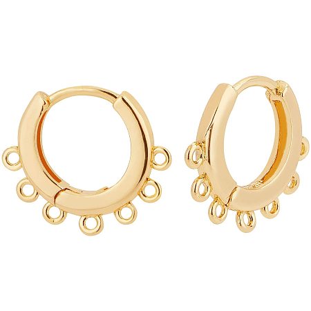 BENECREAT 10PCS 18K Gold Plated Round Hoop Earrings Endless Round ...