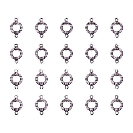 ARRICRAFT 20pcs Antique Silver Tibetan Style Links Ring, about 17x 27mm, hole: 2.5mm