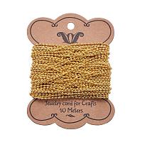 ARRICRAFT 10m(32.80 feet) Golden Color Iron Ball Chains for Necklace Jewelry Accessories DIY Making-2mm