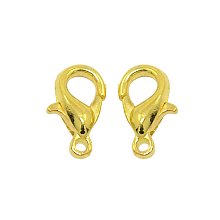 NBEADS 1000Pcs Zinc Alloy Lobster Claw Clasps, Golden, 10x6mm, Hole: 1mm