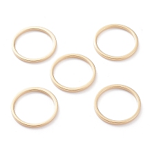 Honeyhandy Brass Linking Rings, Long-Lasting Plated, Round Ring, Real 24K Gold Plated, 15x1mm, Inner Diameter: 13mm