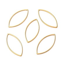 Honeyhandy 304 Stainless Steel Linking Rings, Eye, Golden, 26x12x1mm