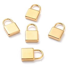 Honeyhandy 304 Stainless Steel Pendants, PadLock, Golden, 19x12x4mm, Hole: 6.5x7mm