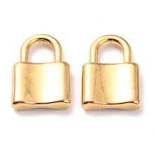 Honeyhandy 304 Stainless Steel Pendants, PadLock, Golden, 22.5x15x4mm, Hole: 6x7mm