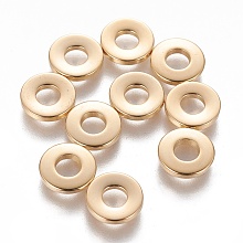 Honeyhandy 201 Stainless Steel Spacer Beads, Donut, Golden, 9x1.5mm, Hole: 3.5mm