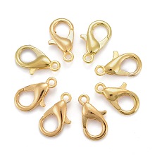 ARRICRAFT Zinc Alloy Jewelry Findings Golden Lobster Claw Clasps, Parrot Trigger Clasps, Cadmium Free & Lead Free, 14x8mm, Hole: 1.5mm