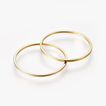 Honeyhandy Brass Linking Rings, Golden, 20x1mm