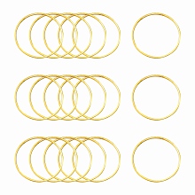 Honeyhandy Brass Linking Rings, Golden, 25x1mm