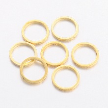 Honeyhandy Brass Linking Rings, Golden, 8x0.7mm