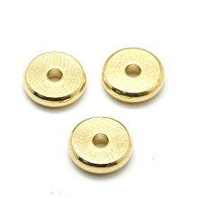 Honeyhandy Brass Spacer Beads, Disc, Golden, 7x1.6mm