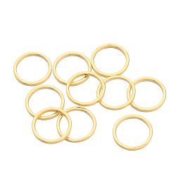 NBEADS 2000Pcs Brass Linking Rings, Golden, 10x1mm