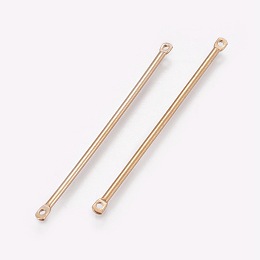 Honeyhandy Brass Bar Links, Golden, 40x1mm, Hole: 1mm