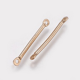 Honeyhandy Brass Bar Links, Golden, 25x1mm, Hole: 1mm