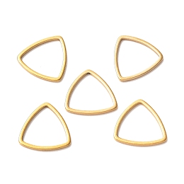 Honeyhandy 201 Stainless Steel Linking Rings, Triangle, Golden, 12x11.5x1mm