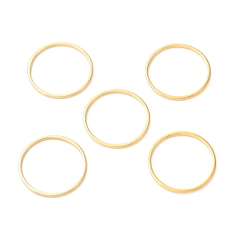 Honeyhandy 304 Stainless Steel Linking Rings, Round, Golden, 20x1mm