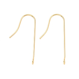 Honeyhandy 316 Surgical Stainless Steel Earring Hooks, with Vertical Loops, Golden, 28x3mm, Hole: 1.8mm, 21 Gauge, Pin: 0.7mm