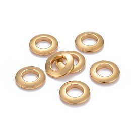 Honeyhandy 304 Stainless Steel Linking Rings, Rings, Golden, 11x2mm, Inner Diameter: 6mm