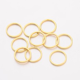 Honeyhandy Brass Linking Rings, Golden, 10x1mm