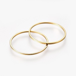 Honeyhandy Brass Linking Rings, Golden, 20x1mm