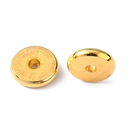 Honeyhandy Brass Spacer Beads, Disc, Disk Beads, Golden, 8x1.5mm, Hole: 1.5mm