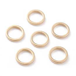 Honeyhandy Brass Linking Rings, Long-Lasting Plated, Round Ring, Real 24K Gold Plated, 8x1mm, Inner Diameter: 6mm