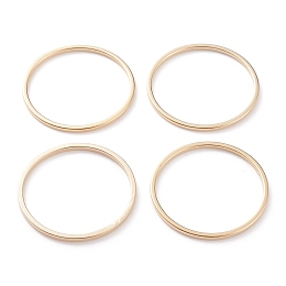 Honeyhandy Brass Linking Rings, Long-Lasting Plated, Round Ring, Real 24K Gold Plated, 22x1mm, Inner Diameter: 20mm