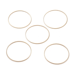 Honeyhandy Brass Linking Rings, Long-Lasting Plated, Round Ring, Real 24K Gold Plated, 45x1mm, Inner Diameter: 43mm