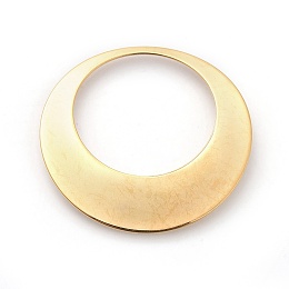 Honeyhandy 304 Stainless Steel Pendants, Ring, Golden, 45x1mm, Hole: 32mm