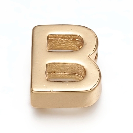 Honeyhandy Brass Charms, Long-Lasting Plated, Letter, Letter.B, B: 9x7.5x3mm, Hole: 1.6mm