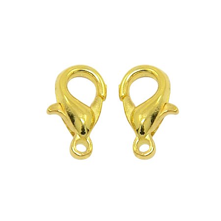 NBEADS 1000Pcs Zinc Alloy Lobster Claw Clasps, Golden, 10x6mm, Hole: 1mm