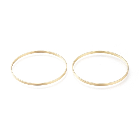Honeyhandy Brass Linking Rings, Long-Lasting Plated, Ring, Real 14K Gold Plated, 40x1.7mm, Inner Diameter: 39mm
