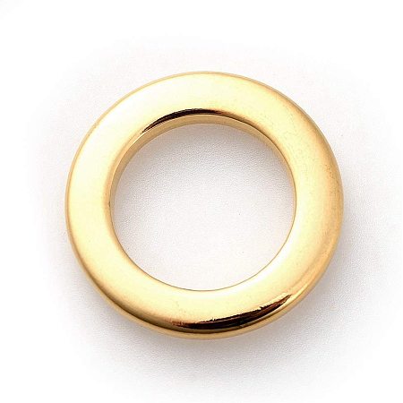 UNICRAFTALE 10pcs 11mm Hole Stainless Steel Linking Ring Golden Circle Ring Charm Links Connector Charms for Bracelet Necklace Jewelry Making 18x2mm